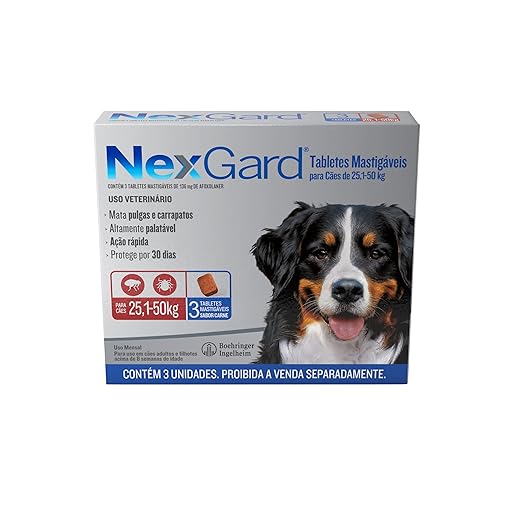 NexGard 25 a 50kg antipulgas e carrapatos para cães grandes
