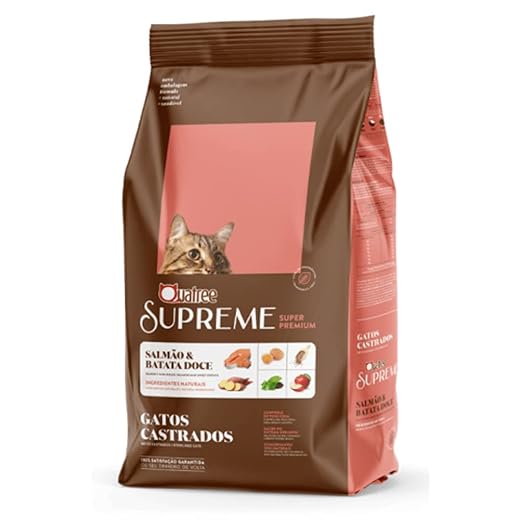 Ração Quatree Supreme Gatos Castrados Salmão e Batata Doce 10,1kg